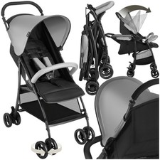 Passeggino bambini buggy pieghevole reclinabile con freno cintura a 5 punti 