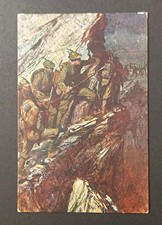 CARTOLINA 1WW ALPINI GUERRA MONDIALE MONTE NERO ANNULLO POSTA MILITARE CENSURA