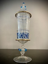 ~ Antico Vaso Calice Vetro