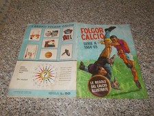 ALBUM CALCIATORI FOLGOR CALCIO 1964 1965 LA FOLGORE ORIG.COMPLETO(-78 FIG) BUONO