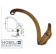 MISCELATORE RUBINETTO LAVELLO NOBILI HERA COLORE TERRA DI FRANCIA