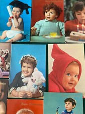 LOTTO 120 RARISSIME CARTOLINE BAMBINI VINTAGE TUTTE A COLORI NON VIAGGIATE