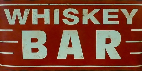 Insegna vintage whiskey bar - insegna,
