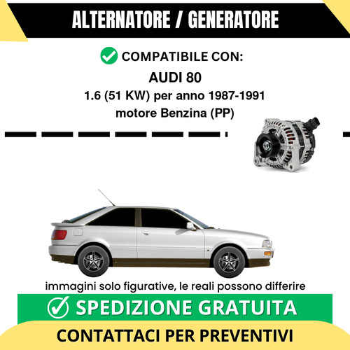 Alternatore audi 51 kw - audi, 1.6