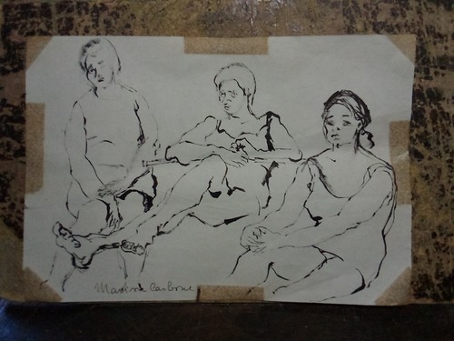 Antico disegno donne che - donne,