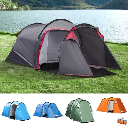 Tenda campeggio uomo con - tenda,