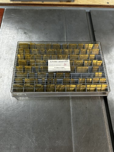 Set font ottone corsivo 306 - ottone, 35-306