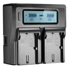 Caricabatteria LCD doppio