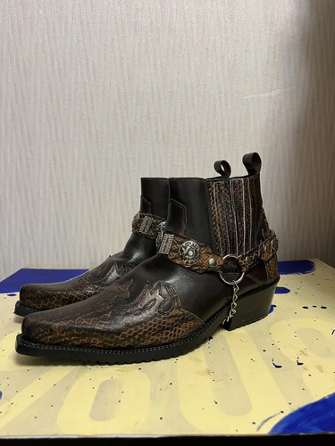 Stivali western pelle etor - stivali,