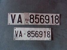 VECCHIA TARGA VARESE IN METALLO ORIGINAL VINTAGE LICENSE PLATE