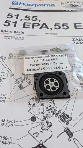 Kit carburatore motoseghe - kit,