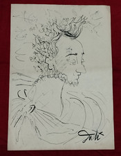 Salvador Dalí Drawing on
