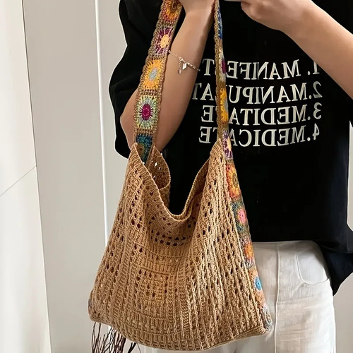 Borsa donna boho all uncinetto - borsa,