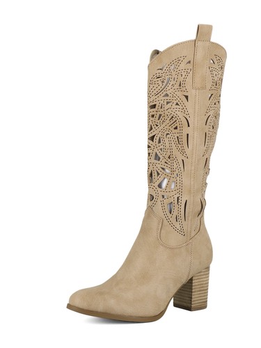 Stivali texani donna - , beige