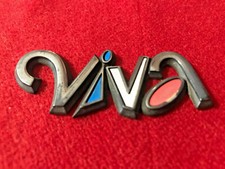 OPEL CORSA B VIVA LOGO SCRITTA FREGIO STEMMA EMBLEMA BADGE OVALE TARGA TARGHETTA