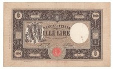 1000 LIRE GRANDE  "M"  (