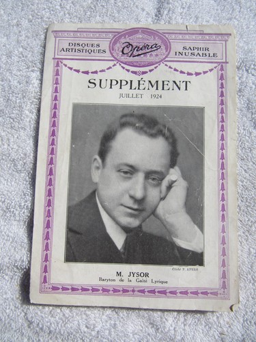 1924 french disques opera - 1924,