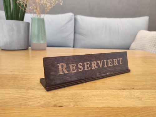 Riservato targa tavolo in - -,