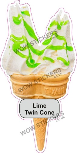 Adesivo furgone gelato twin - gelato,