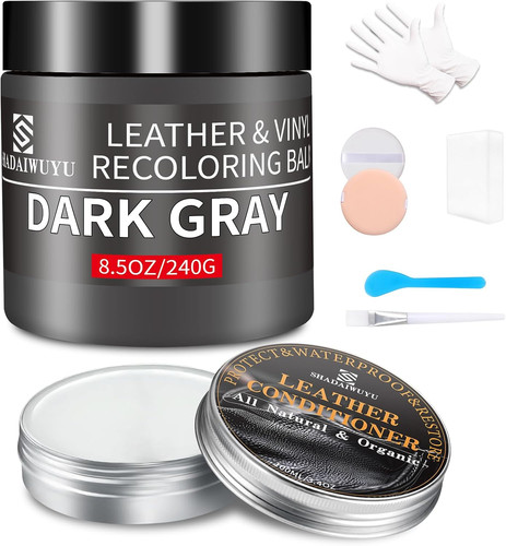 Grigio scuro riparazione pelle - grigio,