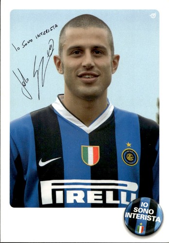 Cartolina calciatore inter - cartolina,