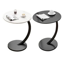 Tavolino Laterale A Forma Di C