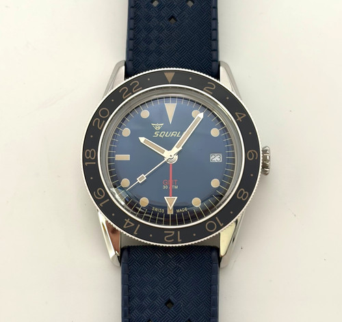 Squale sub gmt vintage blue - gmt,