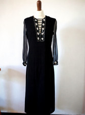 1970s 60s vintage black silver - 60s,