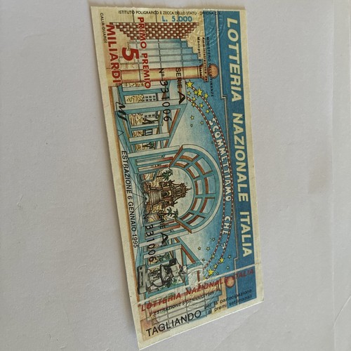 Biglietto lotteria nazionale - biglietto,