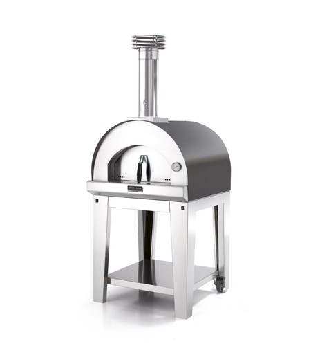 Forno pizza legna con - a,
