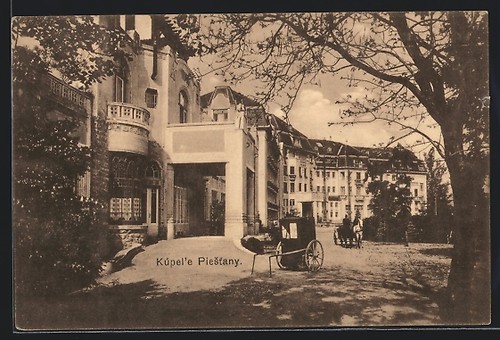 Cartolina piestany parte - cartolina, piestany,