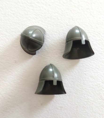 Lego helmet grey - grey, grigio