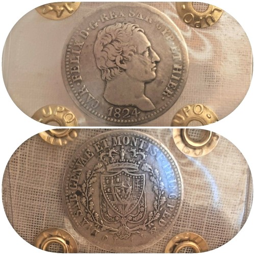 Lira 1824 genova - genova, (1821-1831)