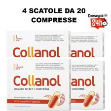COLLANOL 4 X 20 Capsule Per Articolazioni Ed Ossa Sane, Collagene II, BEST PRICE