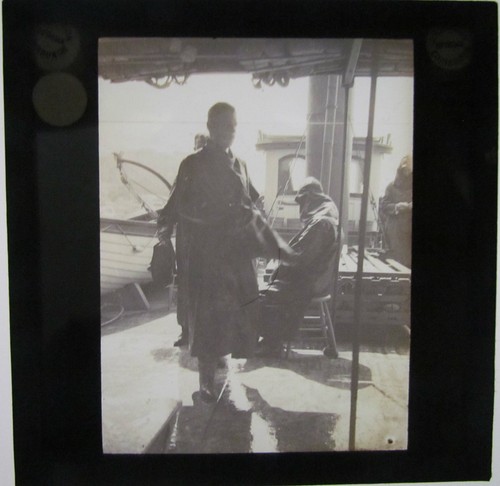 Glass magic lantern slide - glass,