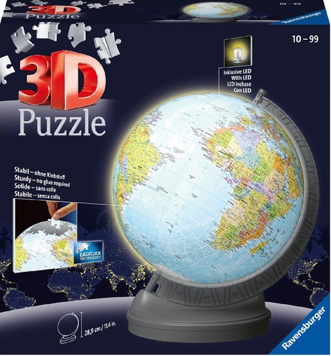 Mappamondo luminoso puzzle - mappamondo,