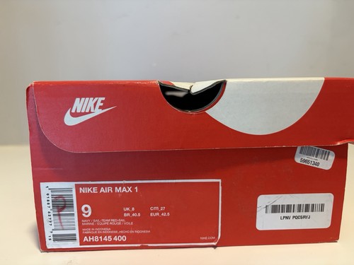 Nike air max navy - 1, rosso