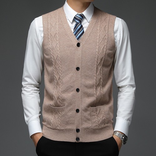 Uomo cavo maglia gilet - uomo,
