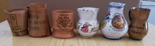6 Piccole brocche o caraffe ceramica vintage
