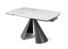 Tavolo effetto marmo bianco
