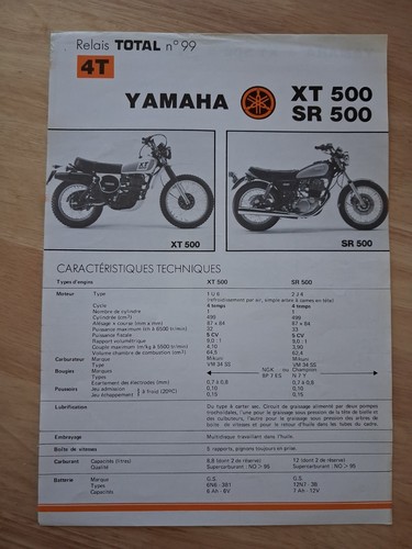 Yamaha xt500 sr500 - sr500, sr