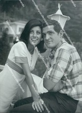 fo2517 foto originale gino santercole cantante con la fidanzata anna mori