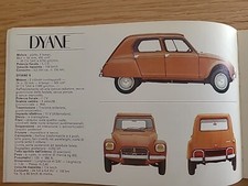 BROCHURE DEPLIANT CITROEN GAMMA 1969 DYANE AMI 6 ID 19 20DS PALLAS AMI...