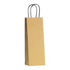 100 Shopper porta bottiglia Colore ORO vino Buste di Carta Sacchetti Regalo