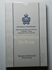 Serie Divisionale 2013 San Marino 9 Valori Fondo Specchio Proof Set