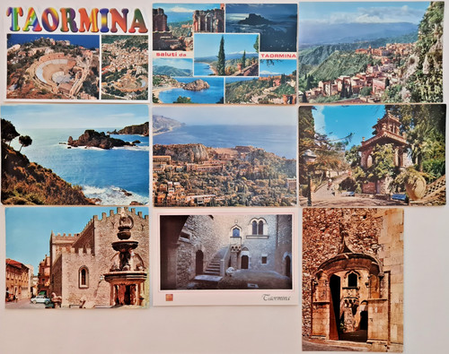 Cartoline taormina italy - 9,