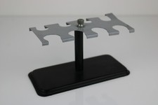 PORTA TIMBRI in metallo rettangolare 8 posti VINTAGE Nero e grigio da collezione