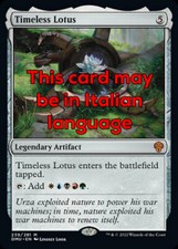 MTG TIMELESS LOTUS FOIL EXC -