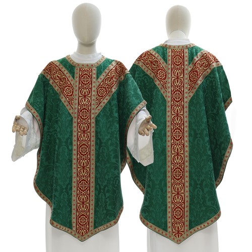 Casula pugin verde rossa con - casula,