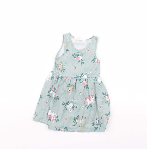Bambina verde floreale - h&m,